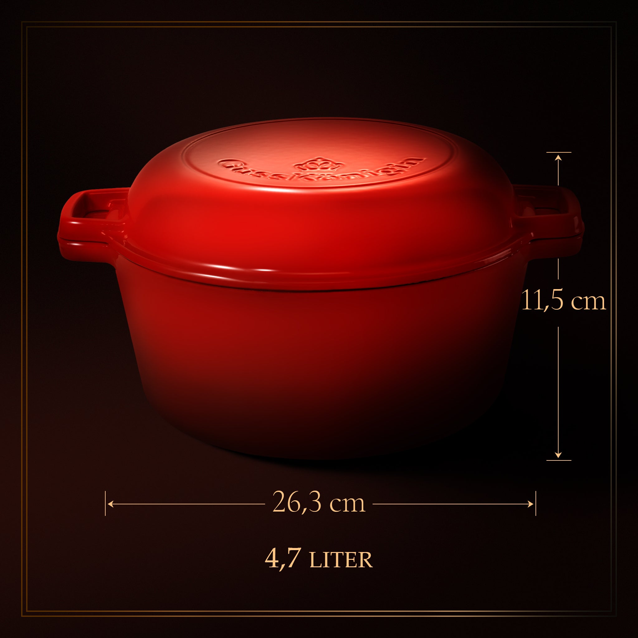 Runder Gusseisen Bräter / Dutch Oven + Zubehör - Schmorgerichte die begeistern. Ein Leben lang.