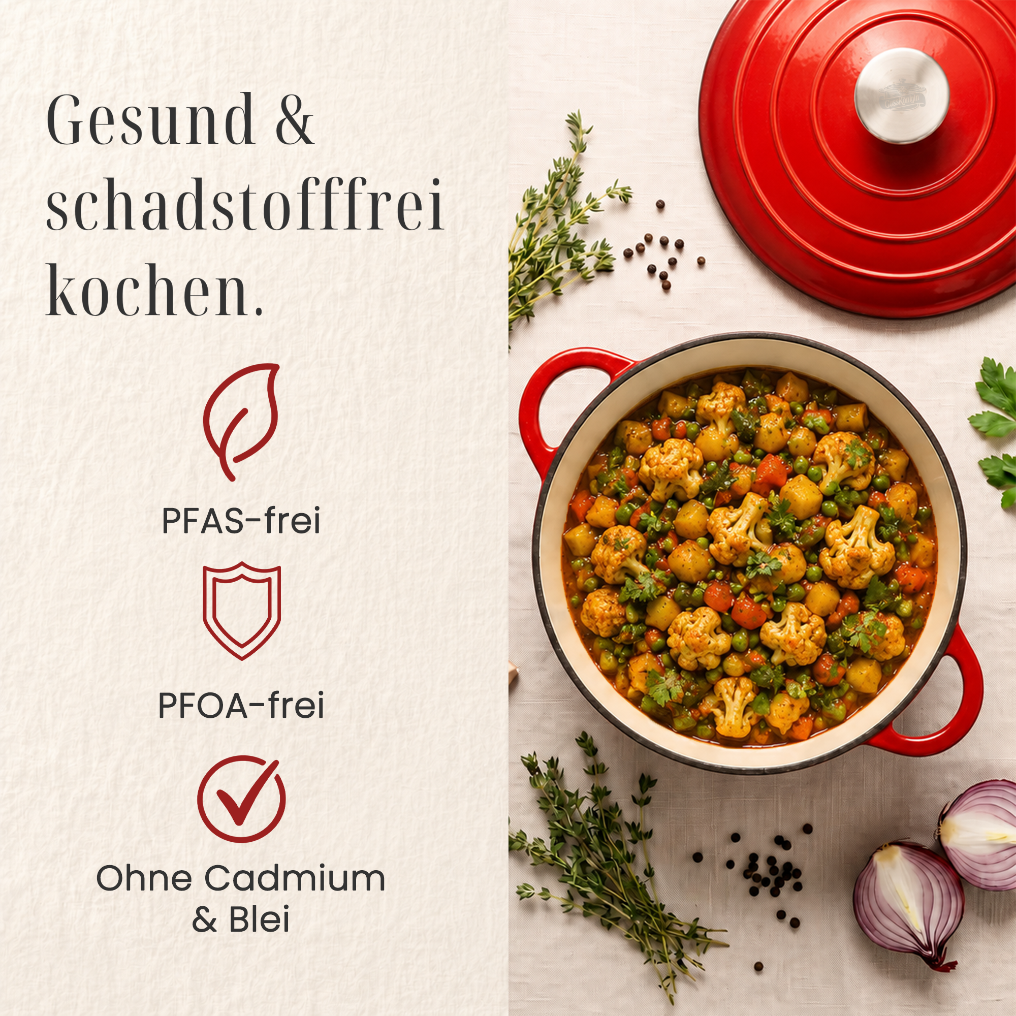 Schweizer Gusseisen Bräter + Zubehör - Schmorgerichte die begeistern. Ein Leben lang.