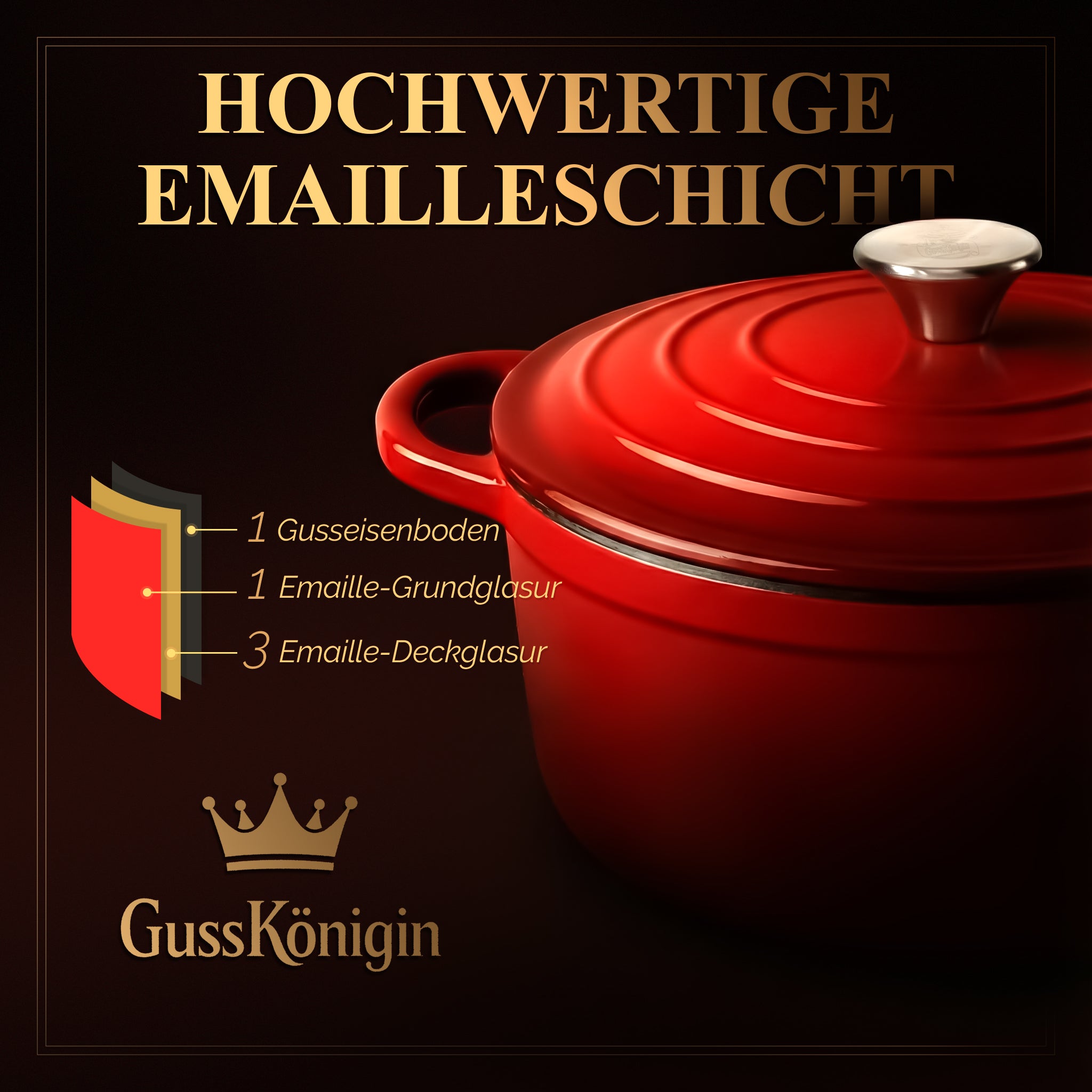 Runder Gusseisen Bräter / Dutch Oven + Zubehör - Schmorgerichte die begeistern. Ein Leben lang.