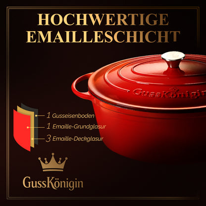 Ovaler Gusseisen Bräter + Zubehör - Für Schmorgerichte die beeindrucken — egal was im Topf landet