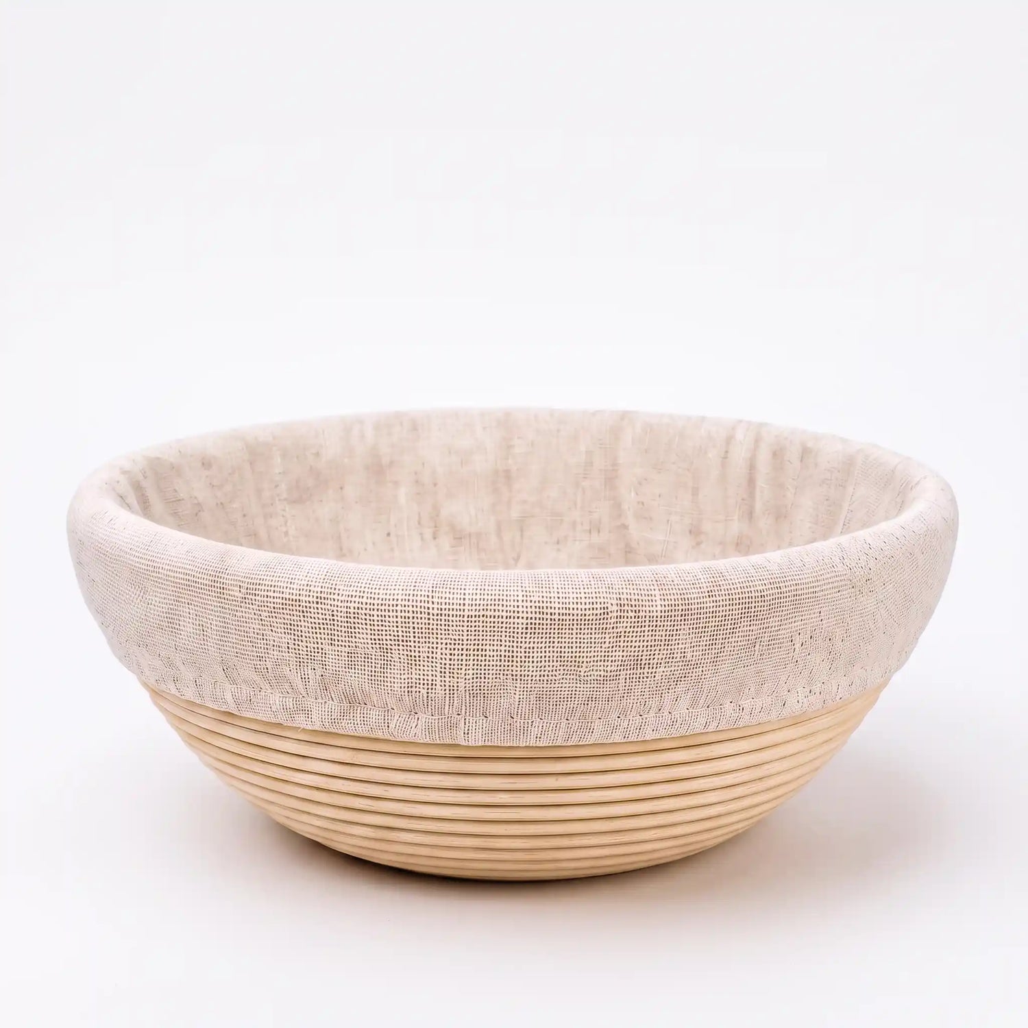 Gärkörbchen Rattan + Leineneinsatz 25cm